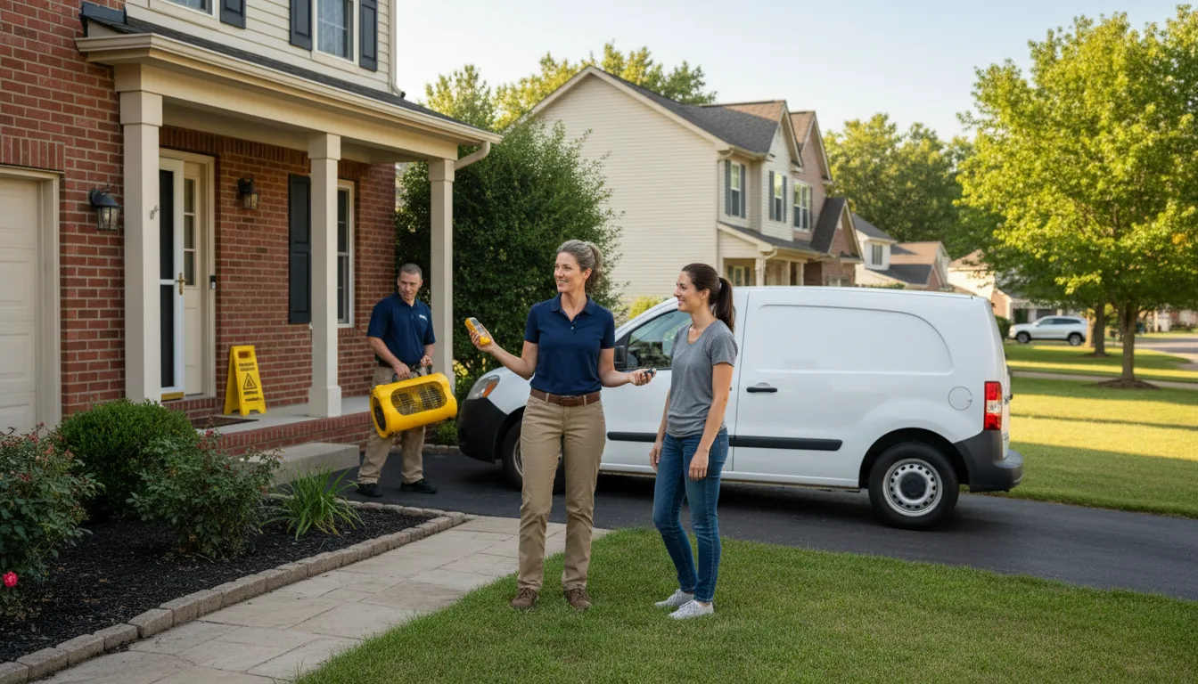 Water restoration image for Dehumidification And Cleanup Services in Clint, TX
